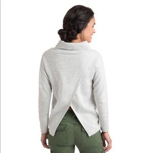 Vineyard Vines Merino Wool Split Back Funnel Neck